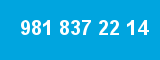 981 837 22 14 981 837 22 14